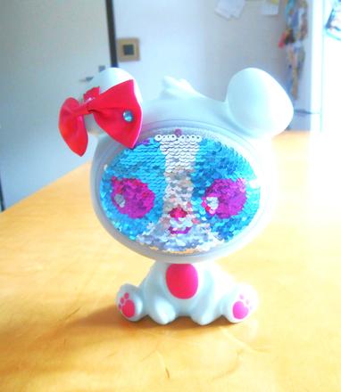 Zvieratko/bábika zequins s flitrami,