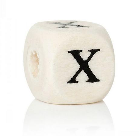 Písmenko drevené x,