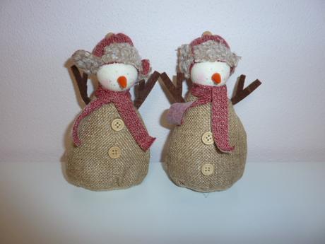 Vianočná ozdoba snehuliak,