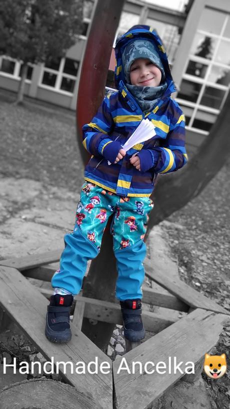 Zimné softshellky kombinované s reflexnym prvkom, 68 - 170