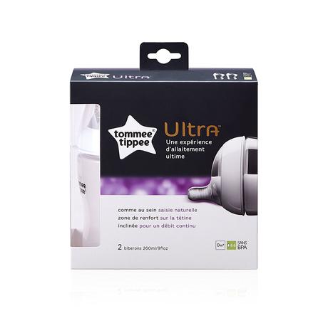 Tommee tippee fľaša ultra 3m+, 2x260 ml., tommee tippee