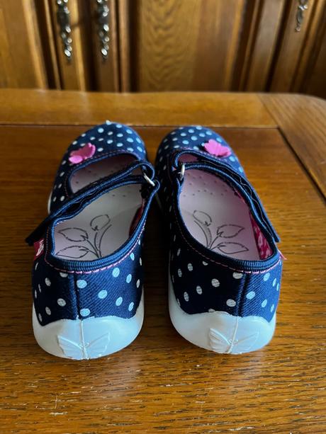 Bodkované papučky balerínkového typu, ren but,32