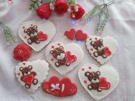 Medovníky - valentínske, 