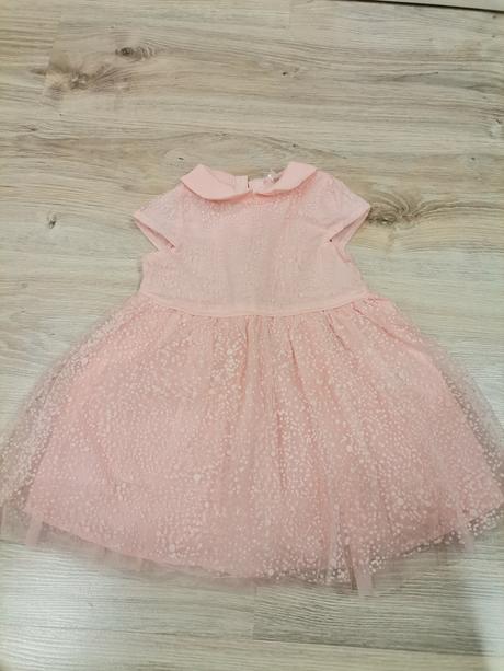 Dievčenské marhulkove šaty s tylovou sukňou, pepco,86