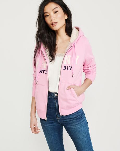 Mikinka s kozusinkou abercrombie&fitch xs a s, abercrombie&fitch,s / xs