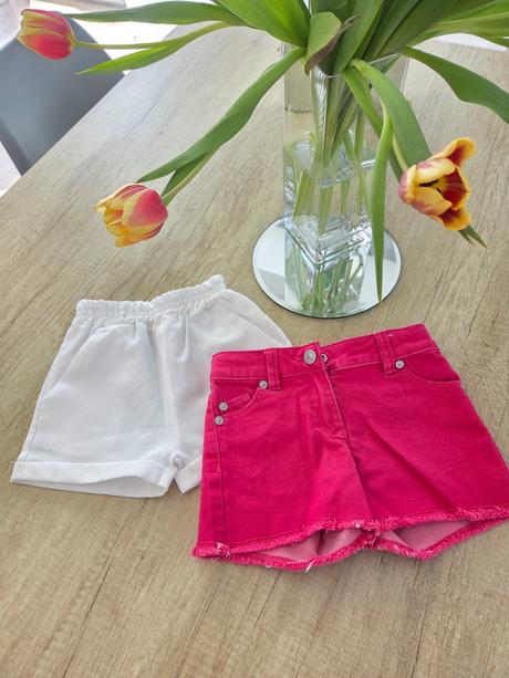 2ks kraťasy pre dievčatko, benetton,110