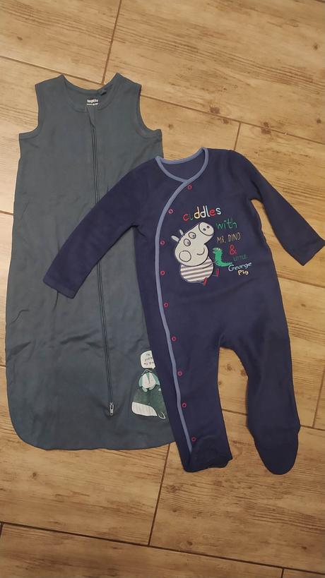 Spací vak a hrubšie pyžamko 92, 