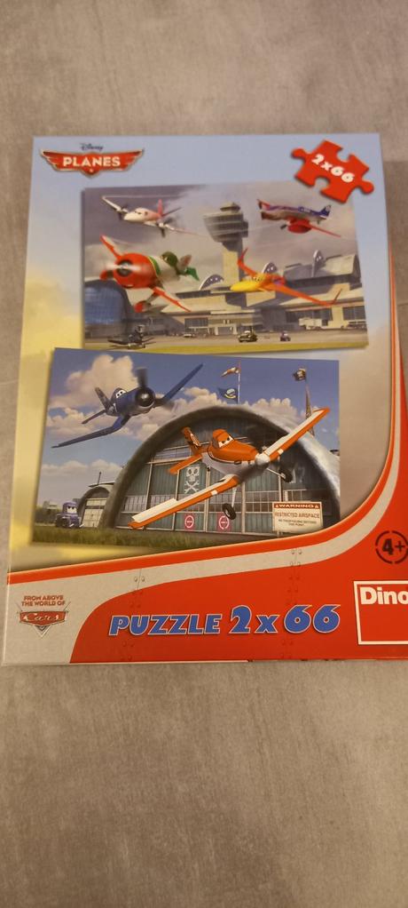 Planes cars puzzle lietadlá 2x66, 