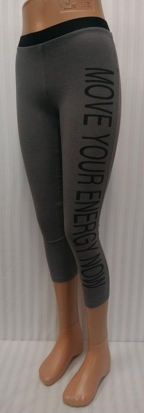 Elastické zeleno sivé 3/4 legíny, tezenis, xs, tezenis,xs