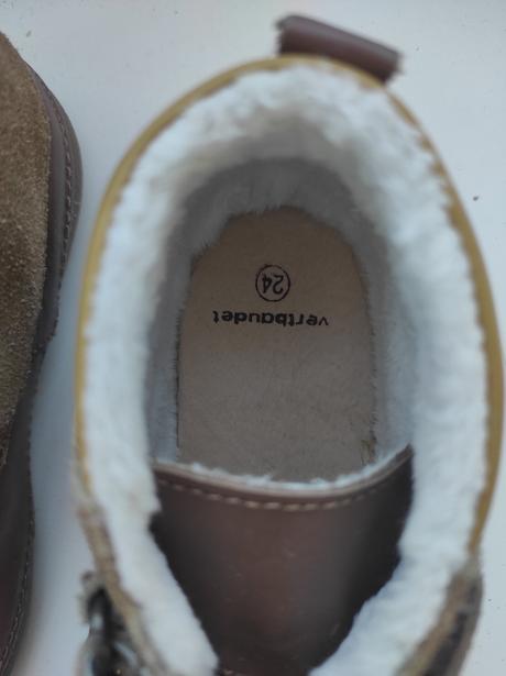 Kožené topánky na prechod, vertbaudet,24