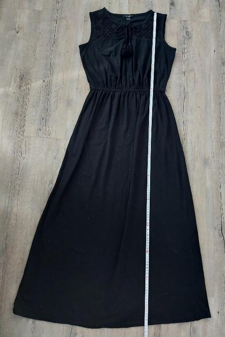 Dlhé letné šaty - čierne, esmara,40