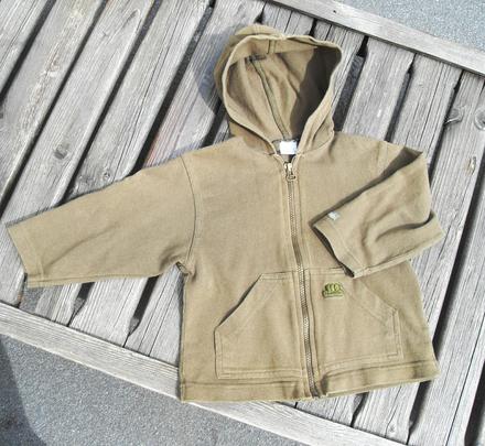 Khaki mikina s kapuckou, 98