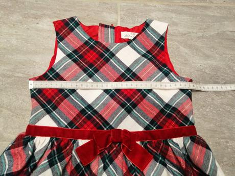 Dievčenské šaty káro ham, v128, 7-8r, h&m,128