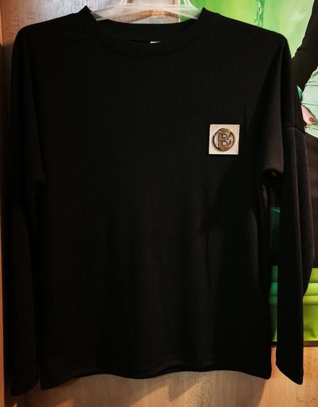 Dámske tričko čierne výborný materiál, 36 - xxxl