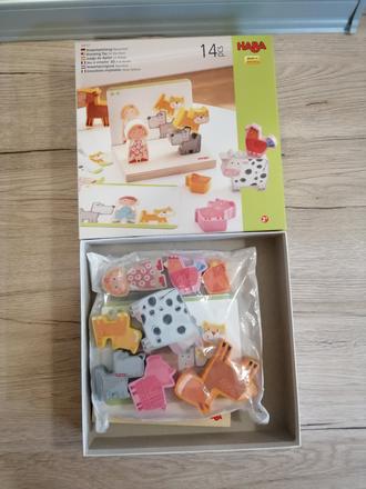 Haba stohovacia hra s predlohami na farme, 