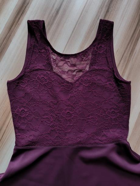 Fialové spoločenské šaty, h&m,s