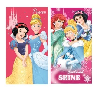 Detský uterák set 2ks 35x65 princess - skladom,