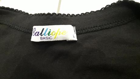 Čierne tričko calliope, l