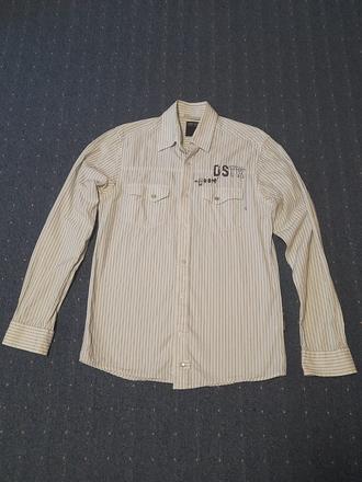 Biela pasikava košeľa pánska, s