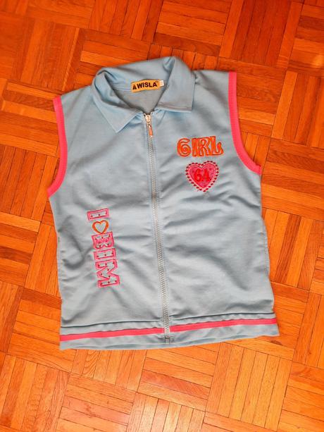 Dievčenská mikinová vesta, 134