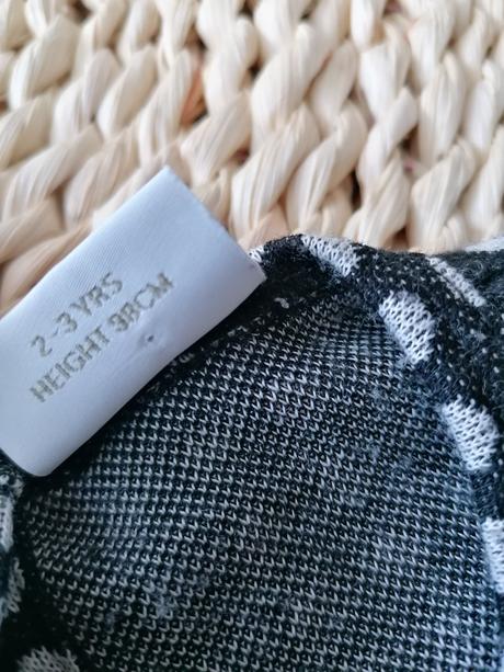 Šaty next 98 (2-3r) cierno biele, next,98