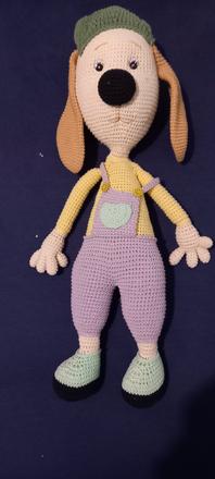 Hackovany psik výška 65 cm, 