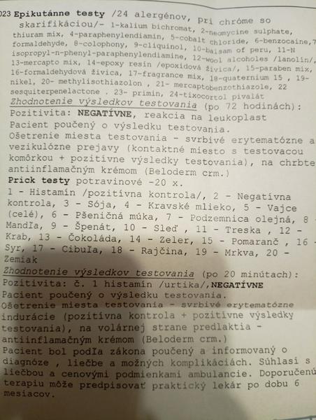 Čo znamenajú výsledky mojich kožných testov?