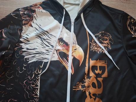 Nová tenšia pánska mikina xl s orlom, xl