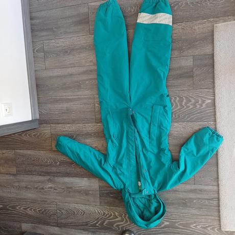 Green cotton zimná kombinéza, 134