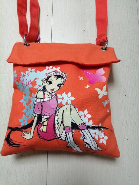 Kabelka pre dievčatka oranžová, 