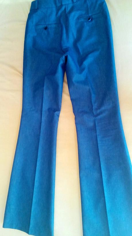 Nenosene nohavice prijemnej modrej farby, h&m,xs