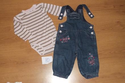 Vyteplene rifle + body, vyborny stav, h&m,80