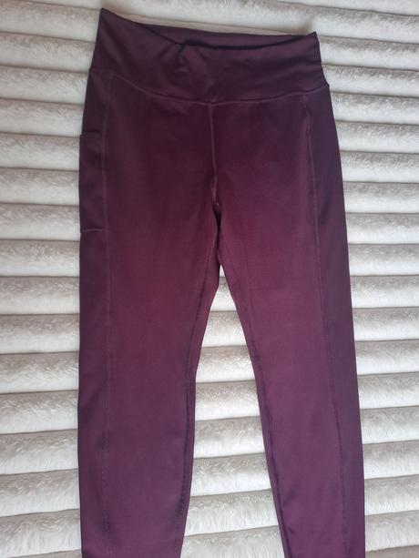 Slivkové športové legíny, h&m,l