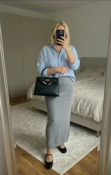 Kašmírová sukňa vlnená, l