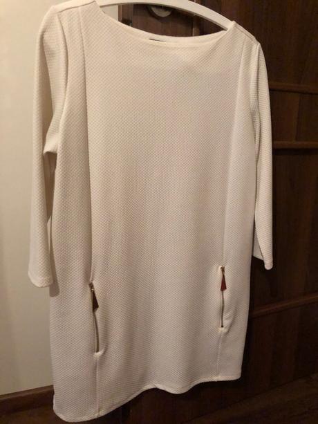 Predĺžený biely top mohito, m