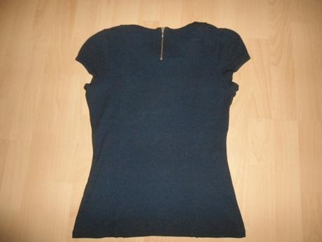 Tmavomodre hrubsie tricko, next,xs