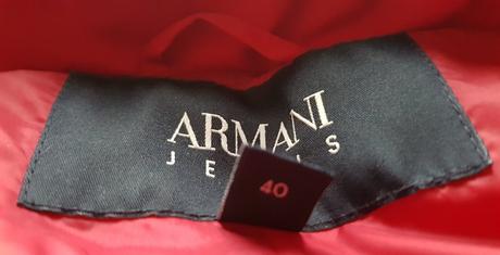 Červená vetrovka armani jeans, armani,38