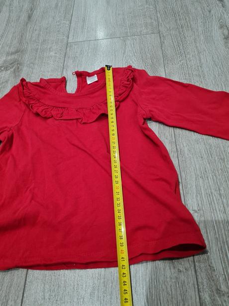 Červené bavlnené tričko, 128