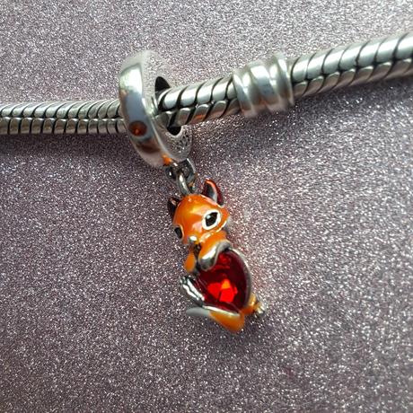 Prívesok líška so srdiečkom, 