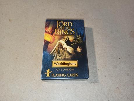 The lord of the rings waddingtons playing cards, 