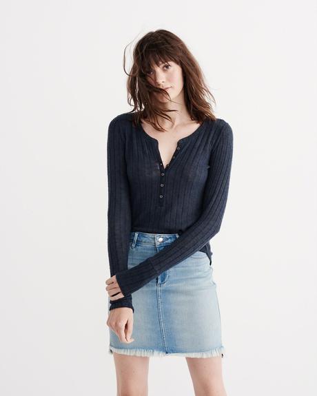 Navy tricko abercrombie&fitch vel. m, abercrombie&fitch,m