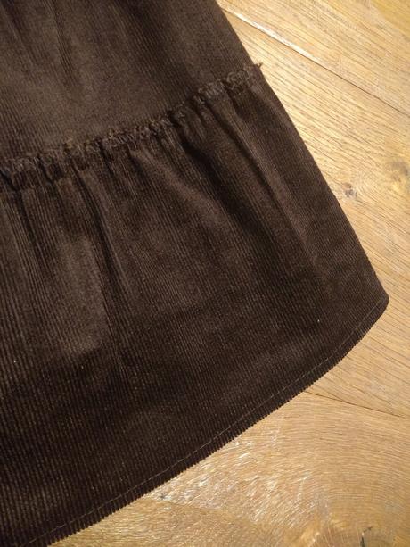 Kardesler - dámska menčestrová hnedá sukňa, l