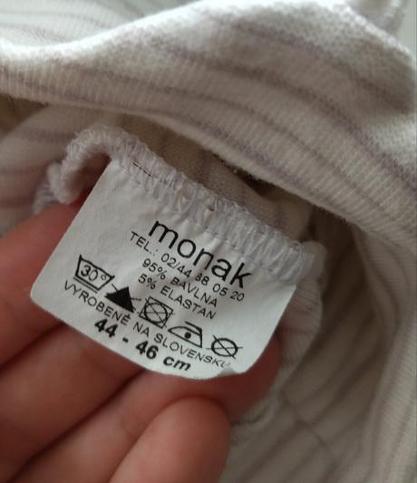 Bavlnená čiapočka so šiltom, monak,68