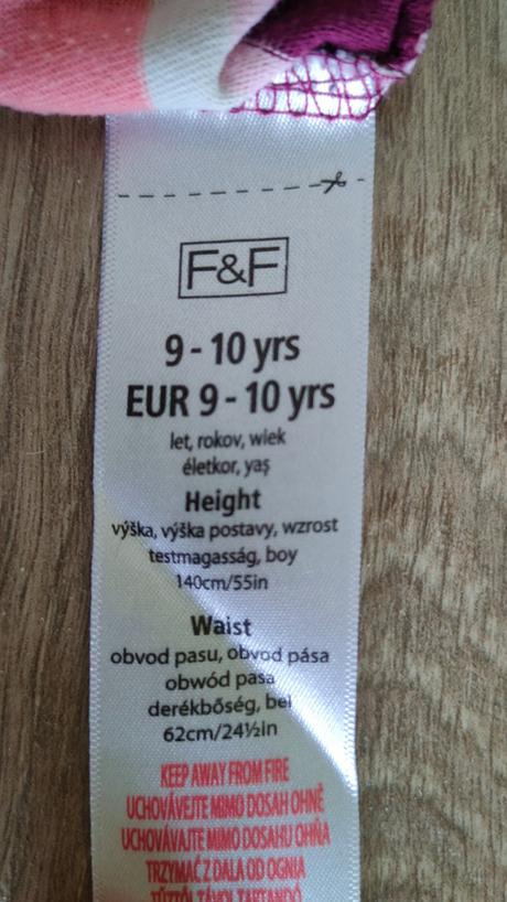 Krásne dievčenské pyžamo f&f, 9-10 r., f&f,140