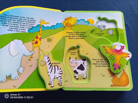 Noemova archa - kniha aktivít, penová kniha s vkla, 