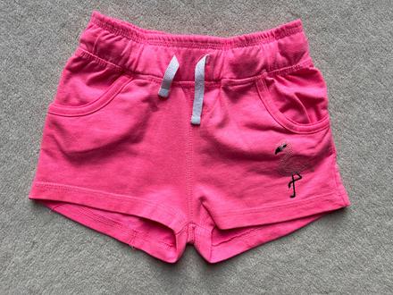 Šortky teplákovina krikľavo ružové, kik,110