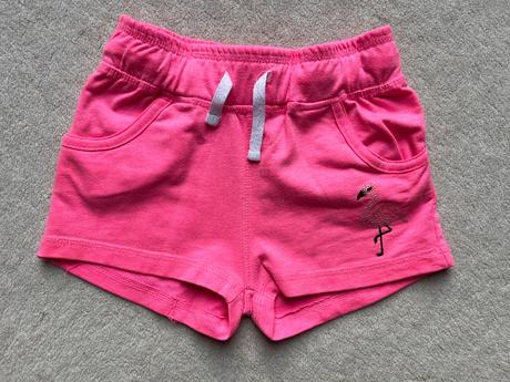Šortky teplákovina krikľavo ružové, kik,110