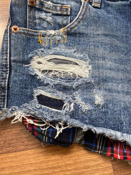 Denimove sortky extra kratke, pull&bear,34