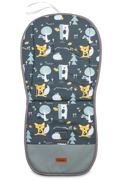 Sensillo podložka do kočíka wafel les/šedý, 