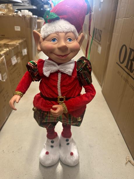 Elf dekorácia vianočná, 